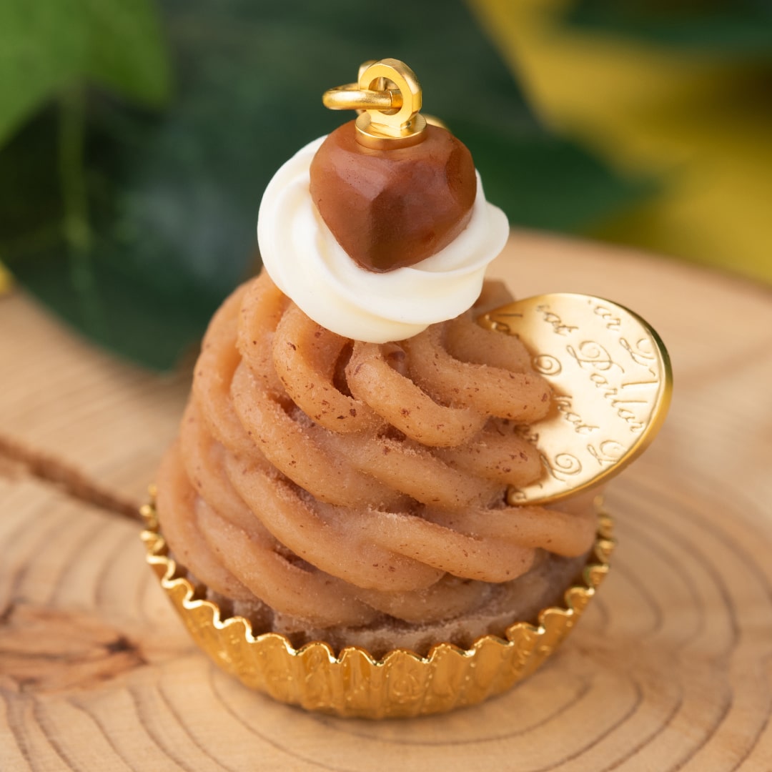 Japanese Chestnut Mont Blanc Cupcake Bag Charm【Japan Jewelry