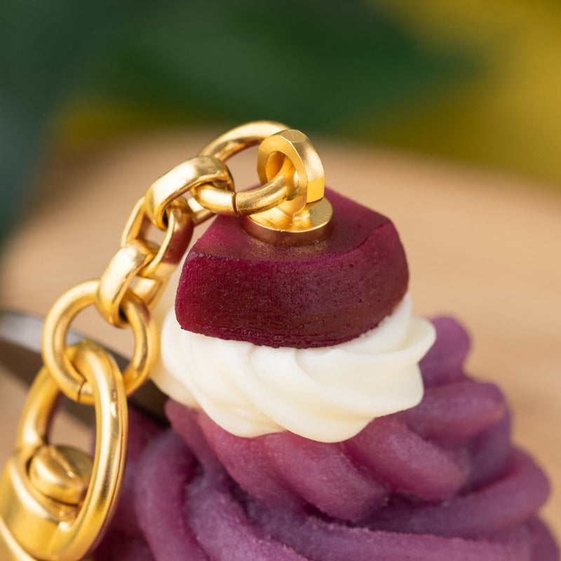 Purple Sweet Potato Mont Blanc Cupcake Bag Charm【Japan Jewelry】