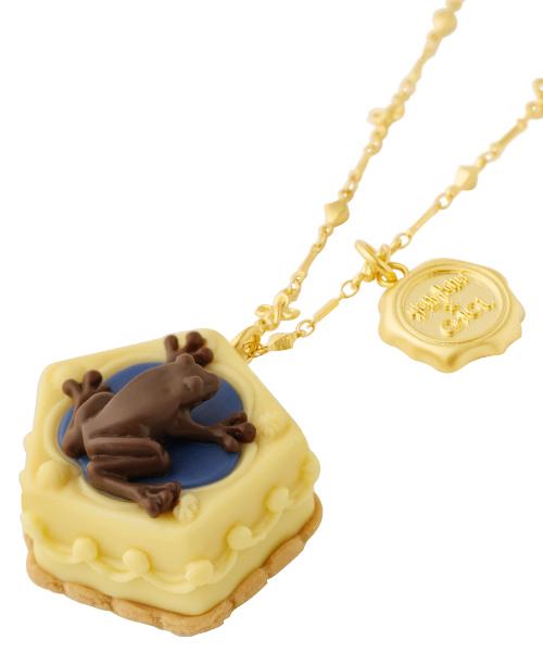 【Harry Potter × Q-pot. collaboration】Chocolate Frog Cake Necklace【Japan Jewelry】
