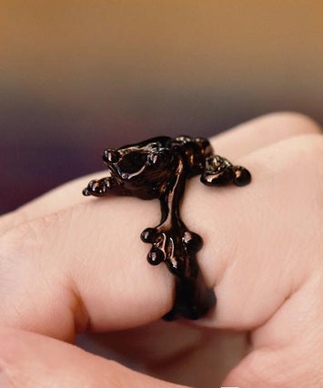 【Harry Potter × Q-pot. collaboration】Melting Chocolate Frog Ring (US#6)【Japan Jewelry】