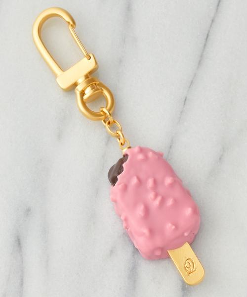 Strawberry Chocolate Ice Cream Bar Key Holder【Japan Jewelry】
