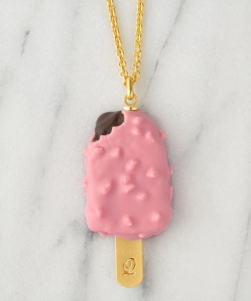 Strawberry Chocolate Ice Cream Bar Necklace【Japan Jewelry】