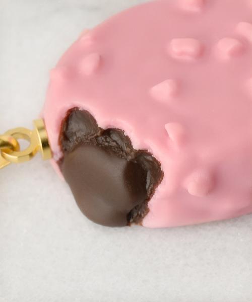 Strawberry Chocolate Ice Cream Bar Key Holder【Japan Jewelry】