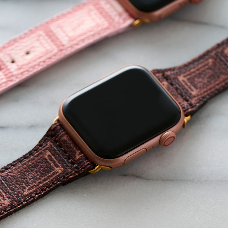 Chocolate Leather Band for Apple Watch (38mm~41mm)【Japan Jewelry】