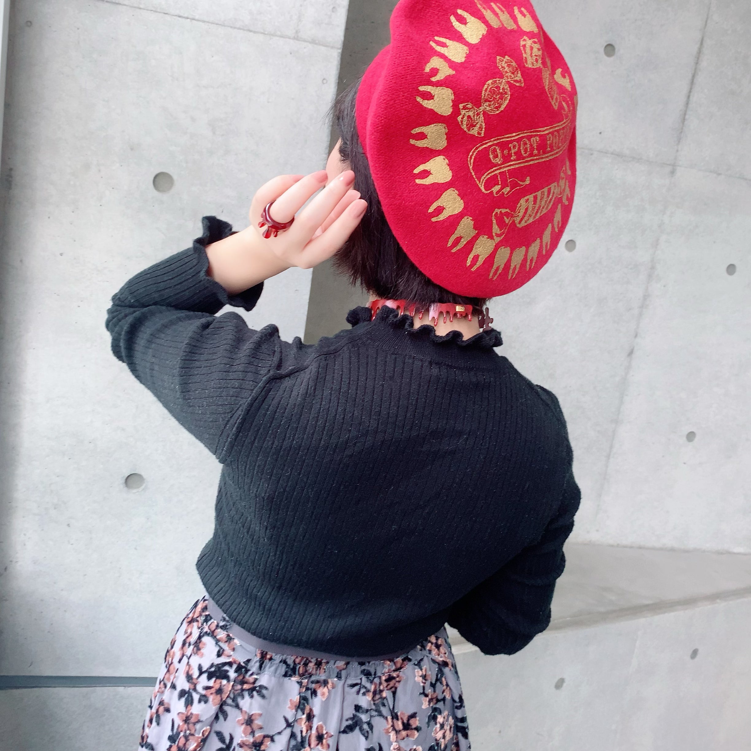 【Poppy Collaboration】Candy & Tooth Beret