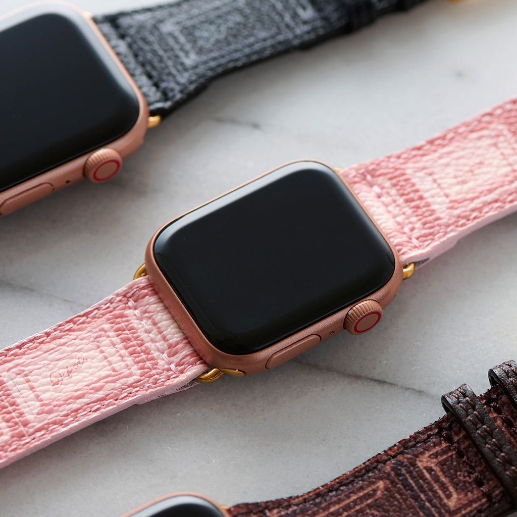 Strawberry Chocolate Leather Band for Apple Watch【Japan Jewelry】