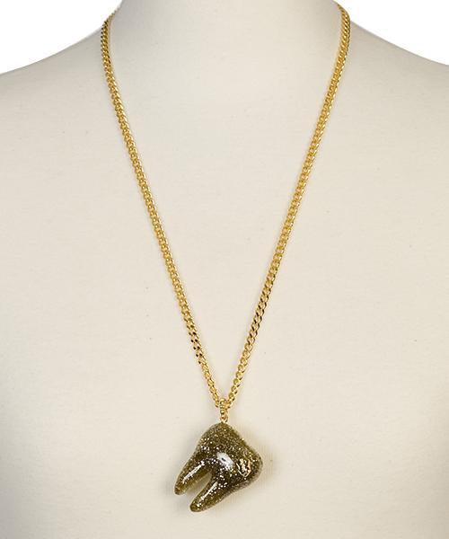 【Special Package】Wisdom Tooth Necklace (Glitter Gold)