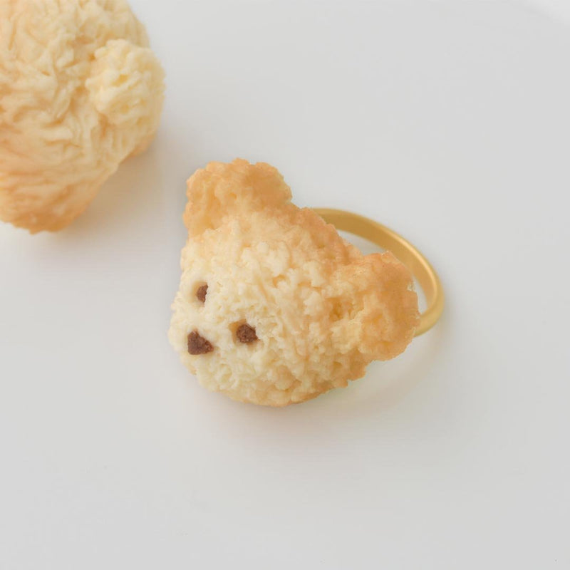Teddy Bear's Face Milk Cookie Ring【Japan Jewelry】