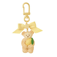 Teddy Bear Milk Cookie Keychain (Lemon)【Japan Jewelry】