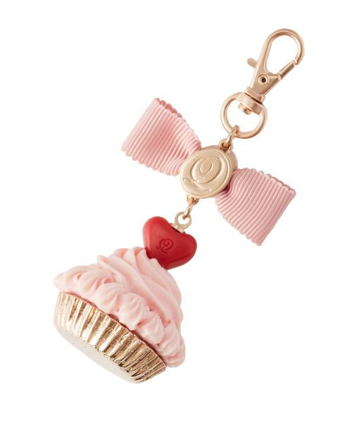 Heart Chocolate Cupcake Bag Charm (Strawberry Chocolate)【Japan Jewelry】