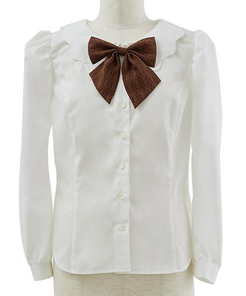 Melty Collar Blouse (Chocolate Bow)【Japan Jewelry】 – Japan