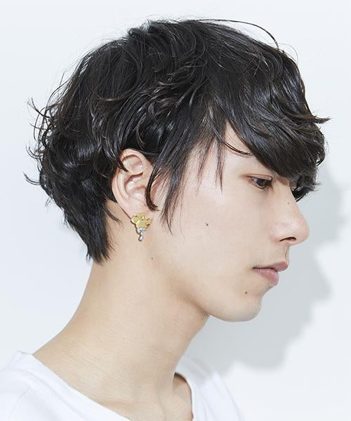 【Special Package】Melty Sliced Cheese Pierced Earring (1 Piece)【Japan Jewelry】