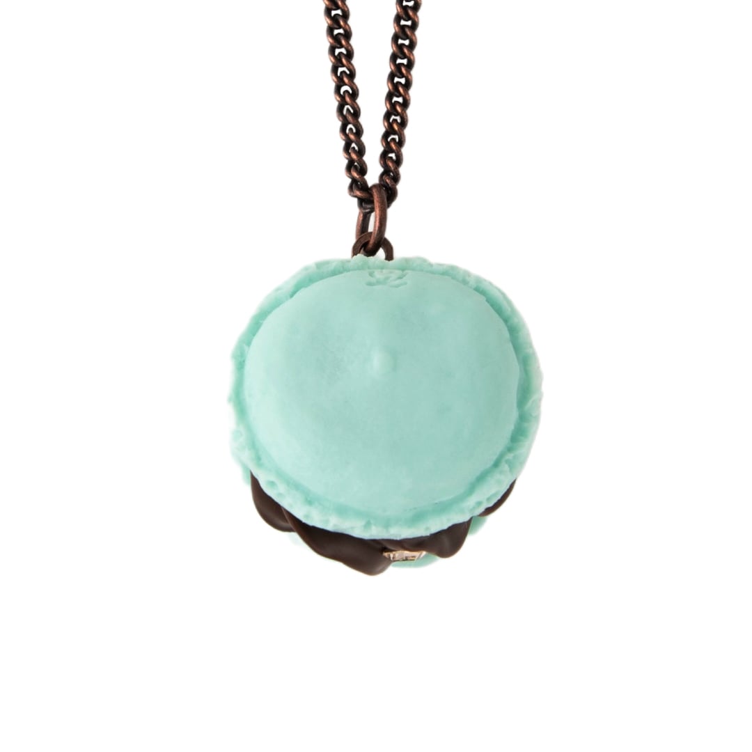 Mint Chocolate Macaron Necklace【Japan Jewelry】