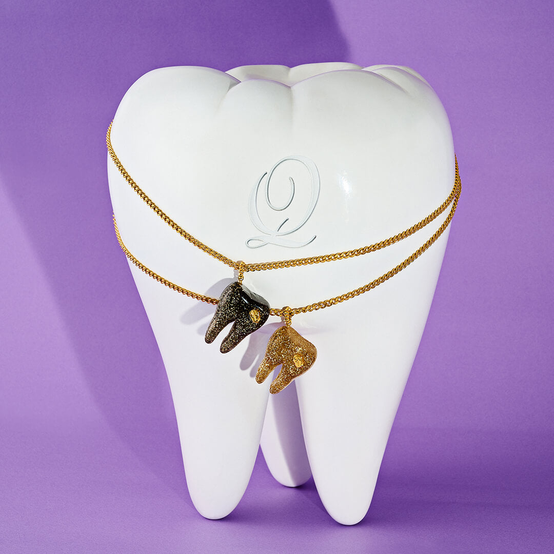 【Special Package】Wisdom Tooth Necklace (Glitter Gold)