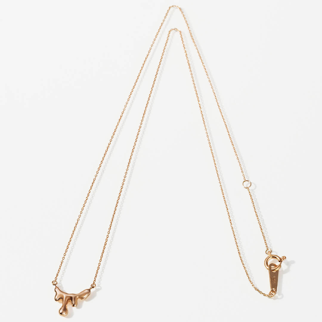【10K Pink Gold】Petit Melt Necklace