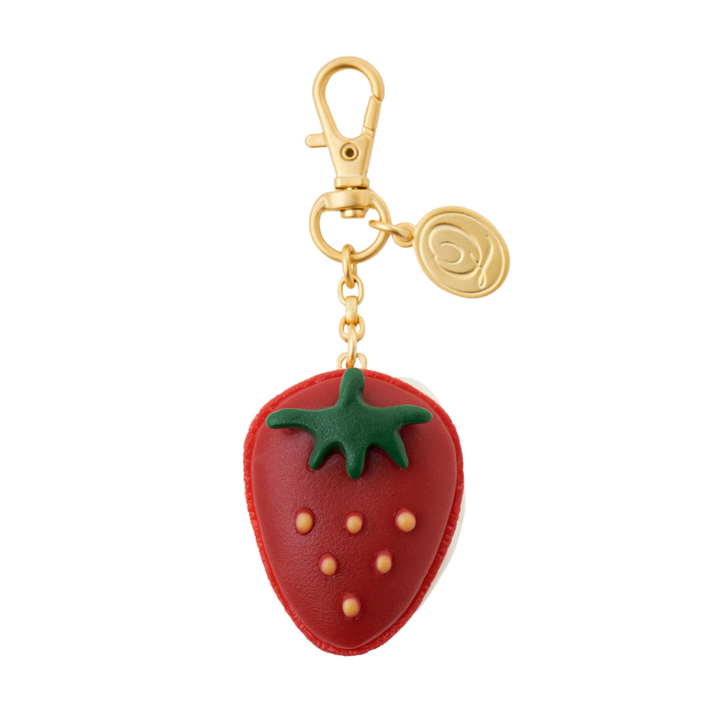 The Strawberry Macaron Bag Charm (Red)【Japan Jewelry】