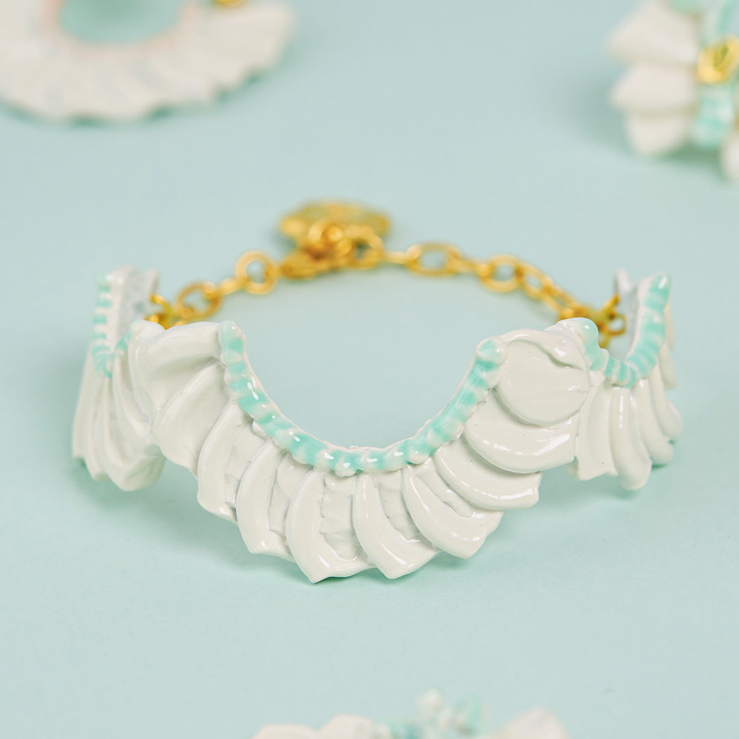 Frill Cream Bracelet (Mint)【Japan Jewelry】