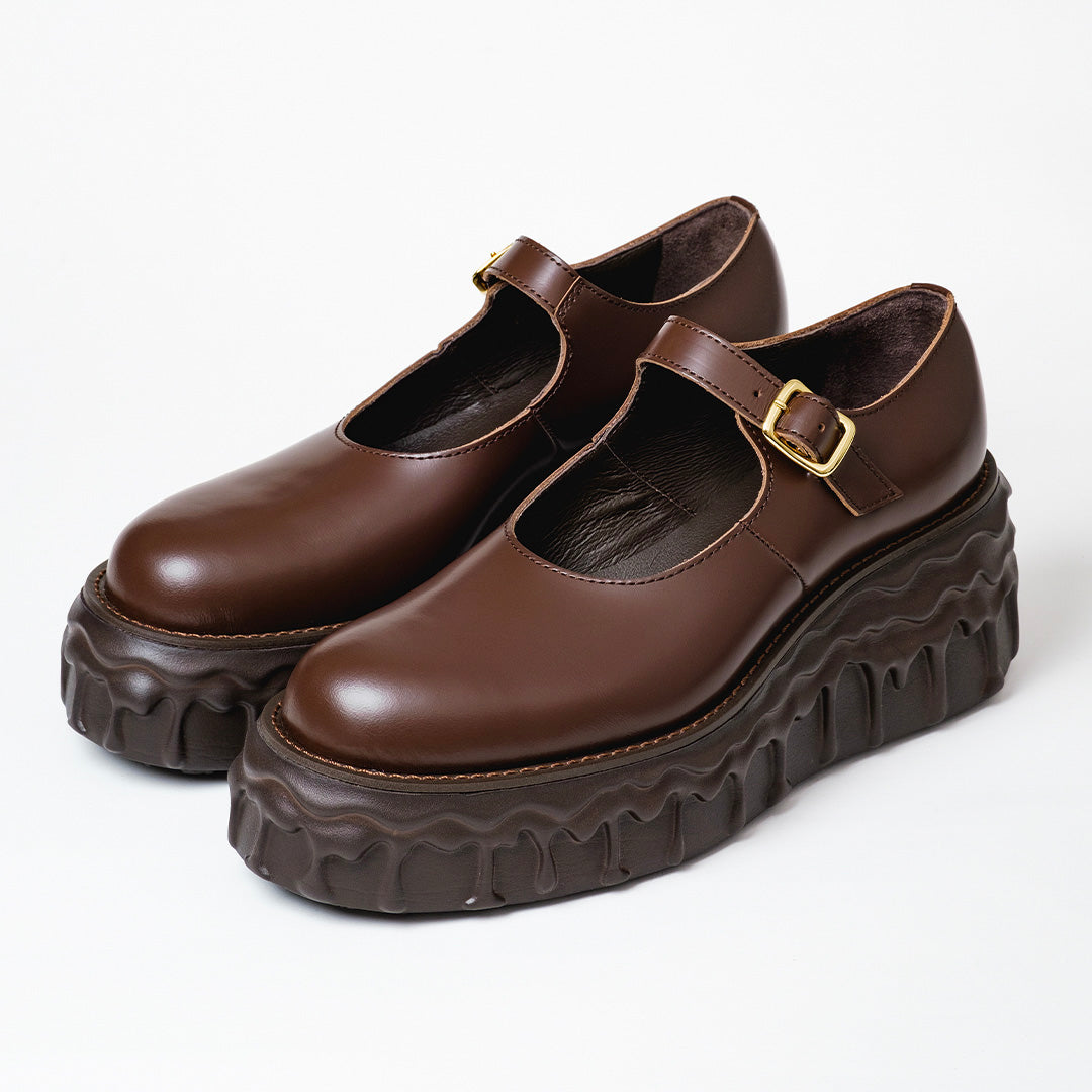 【Pre-Order】Melting Chocolate Mary Jane (Brown)【Japan Jewelry】