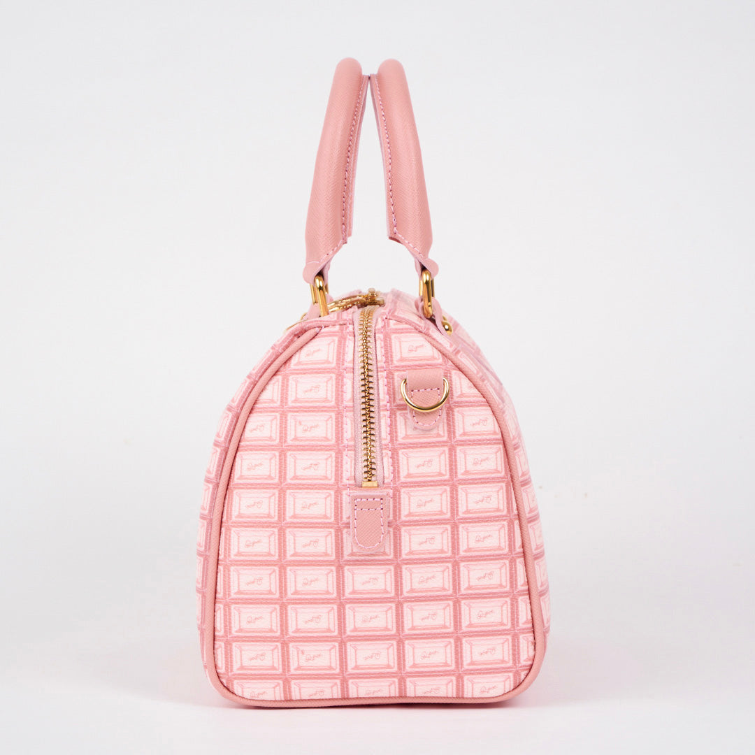 Strawberry Chocolate Mini Leather Boston Bag【Japan Jewelry】