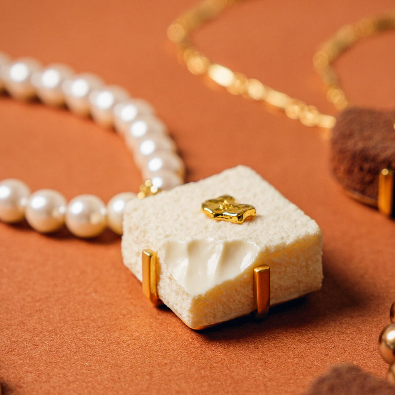 White Luxe Chocolat Pearl Necklace【Japan Jewelry】