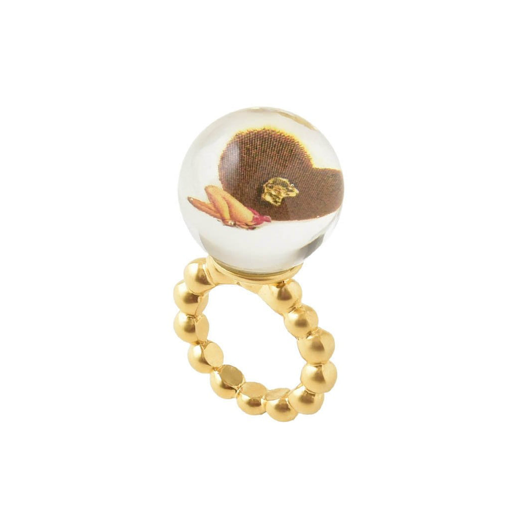 Heart Luxe Chocolat Ring (US6)【Japan Jewelry】