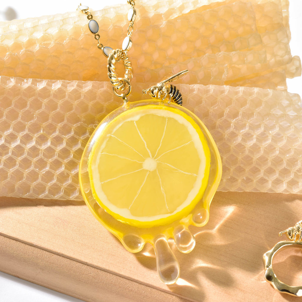 Honey & Bee & Lemon Necklace【Japan Jewelry】