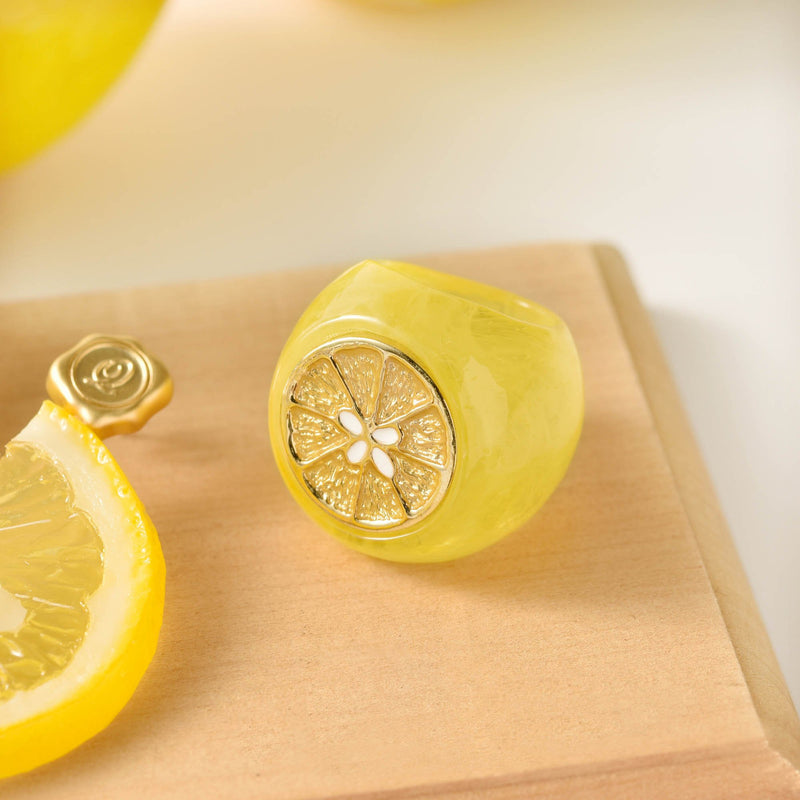 Fresh Lemon Ring (US7)【Japan Jewelry】