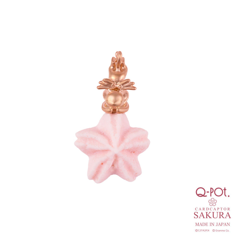 【Q-pot. × Cardcaptor Sakura Collaboration/Pre-Order】Kero-chan's Sakura Meringue Pierced Earring (1 Piece)【Japan Jewelry】