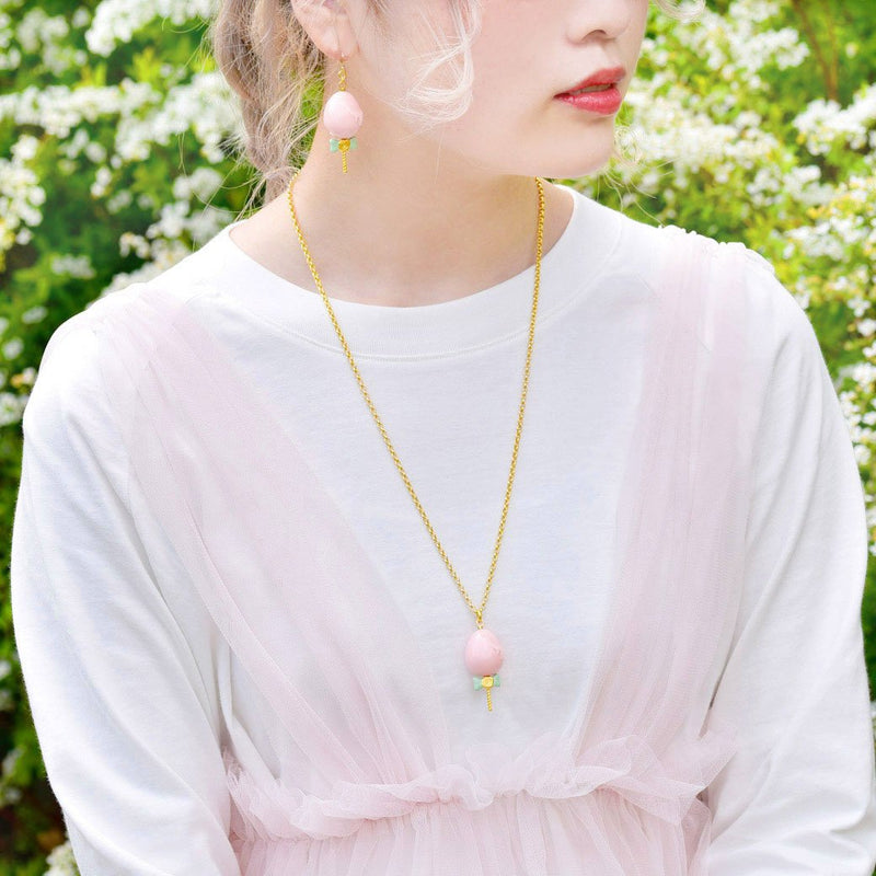 Easter Egg Necklace (Pink)【Japan Jewelry】