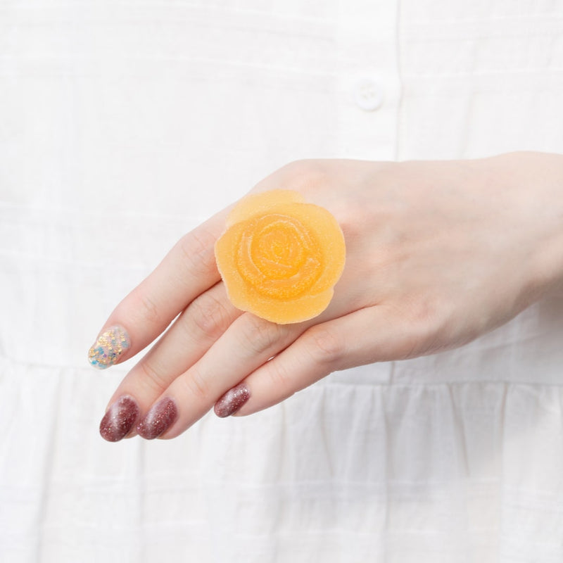Orange Rose Pate de Fruit Ring【Japan Jewelry】