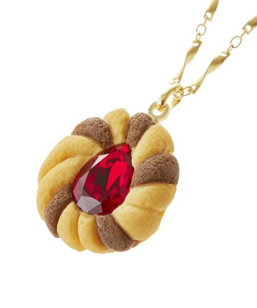 Strawberry Jewel Cookie Necklace【Japan Jewelry】