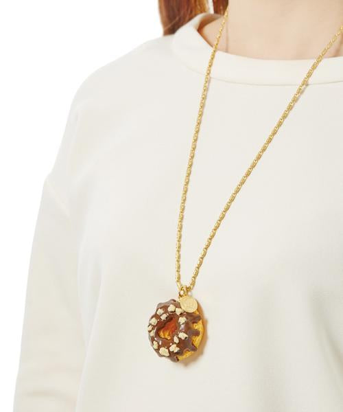 Melty Chocolate Doughnut Necklace【Japan Jewelry】