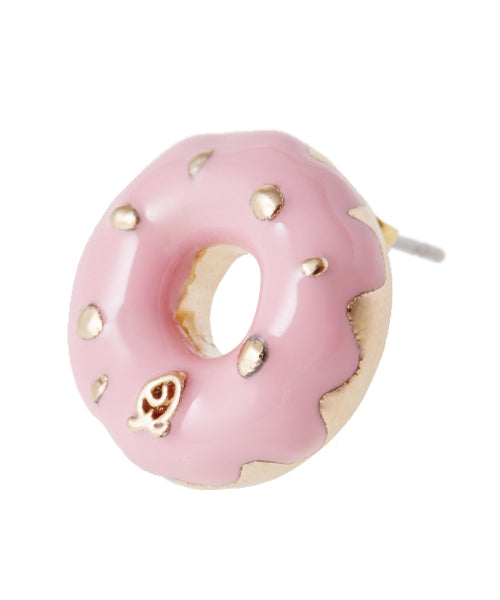 Strawberry Nuts Doughnut Pierced Earring (1 Piece)【Japan Jewelry】