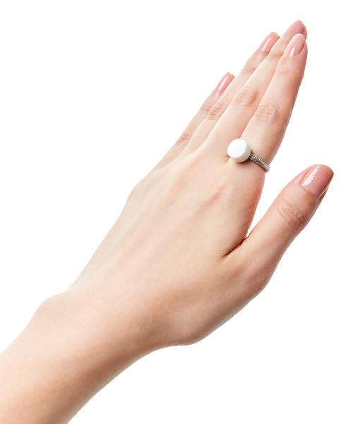 Hope Tablet Ring (White)【Japan Jewelry】